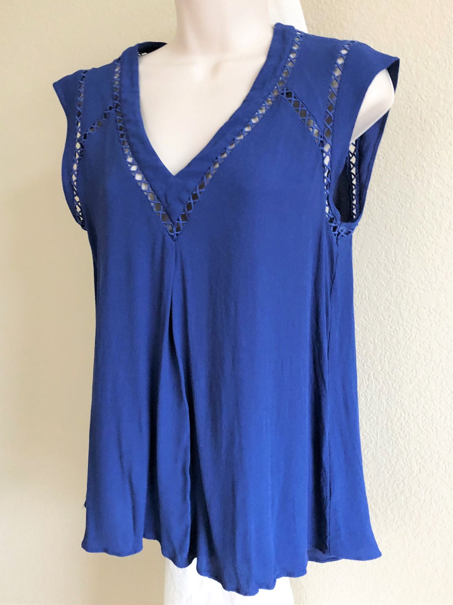 Rebecca Taylor Size 8 Blue Top - CLEARANCE