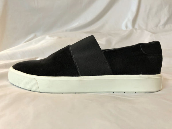 VINCE NEW Size 6.5 Corbin Black Velvet Sneakers