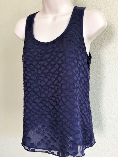 Armani Exchange Size XS Navy Textured Top