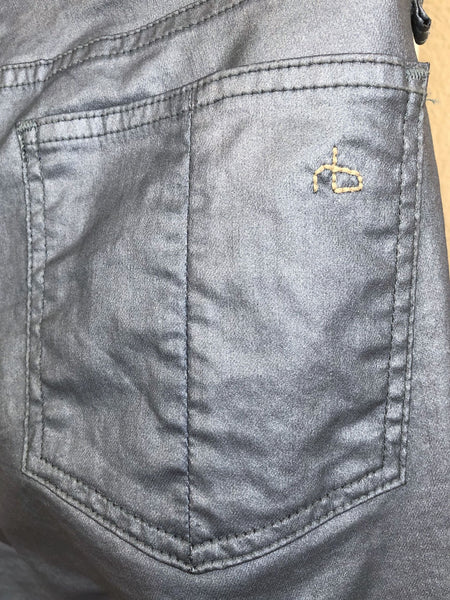 Rag & Bone Size 10 Metallic Blue Jeans