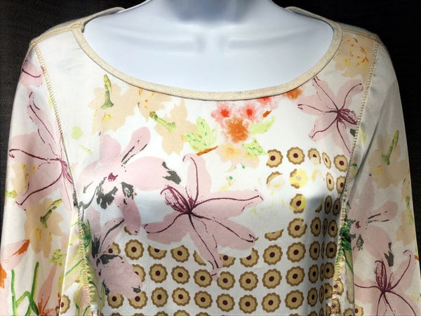 Tiny Anthropologie SMALL Silky Floral Top - CLEARANCE