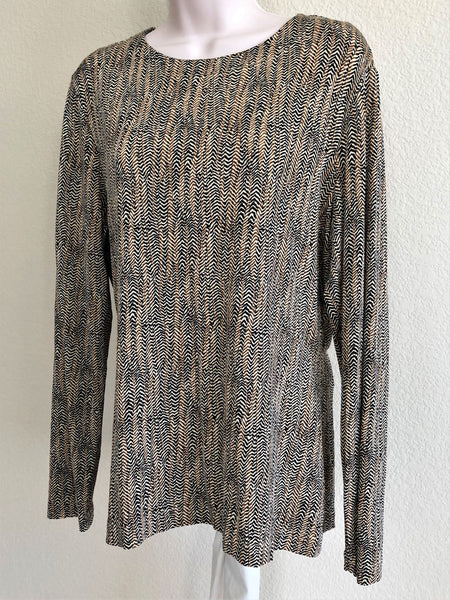 ESCADA Laurel MEDIUM Tan Tribal Top