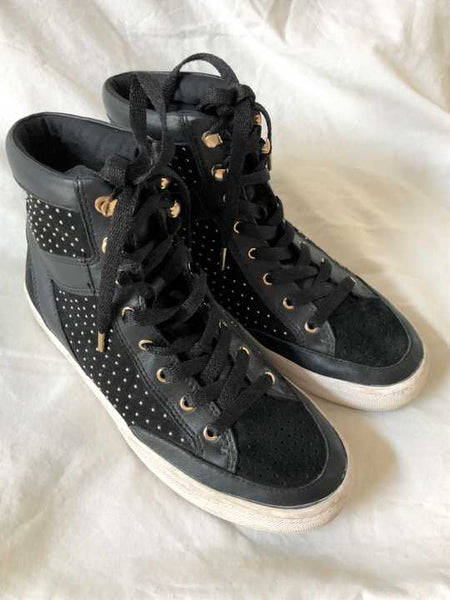 Rebecca Minkoff Size 6.5 Black Studded Sneakers - CLEARANCE