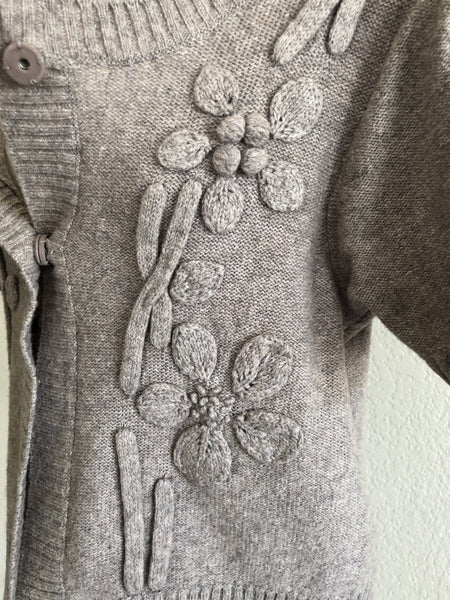 Sundance SMALL Beige Cropped Cardigan - CLEARANCE