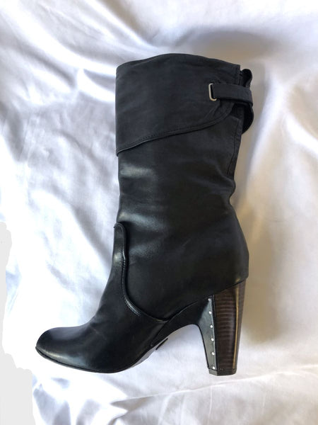 Frye Size 9 Bethany Black Leather Boot