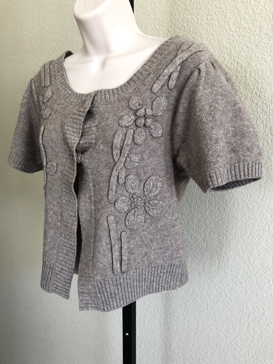 Sundance SMALL Beige Cropped Cardigan - CLEARANCE