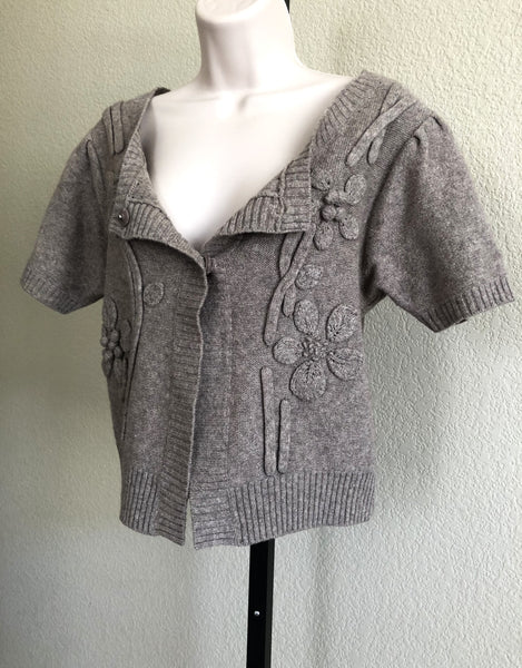 Sundance SMALL Beige Cropped Cardigan - CLEARANCE