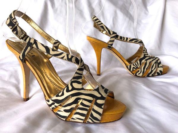 Kate Spade Size 6.5 Zebra Print Heels