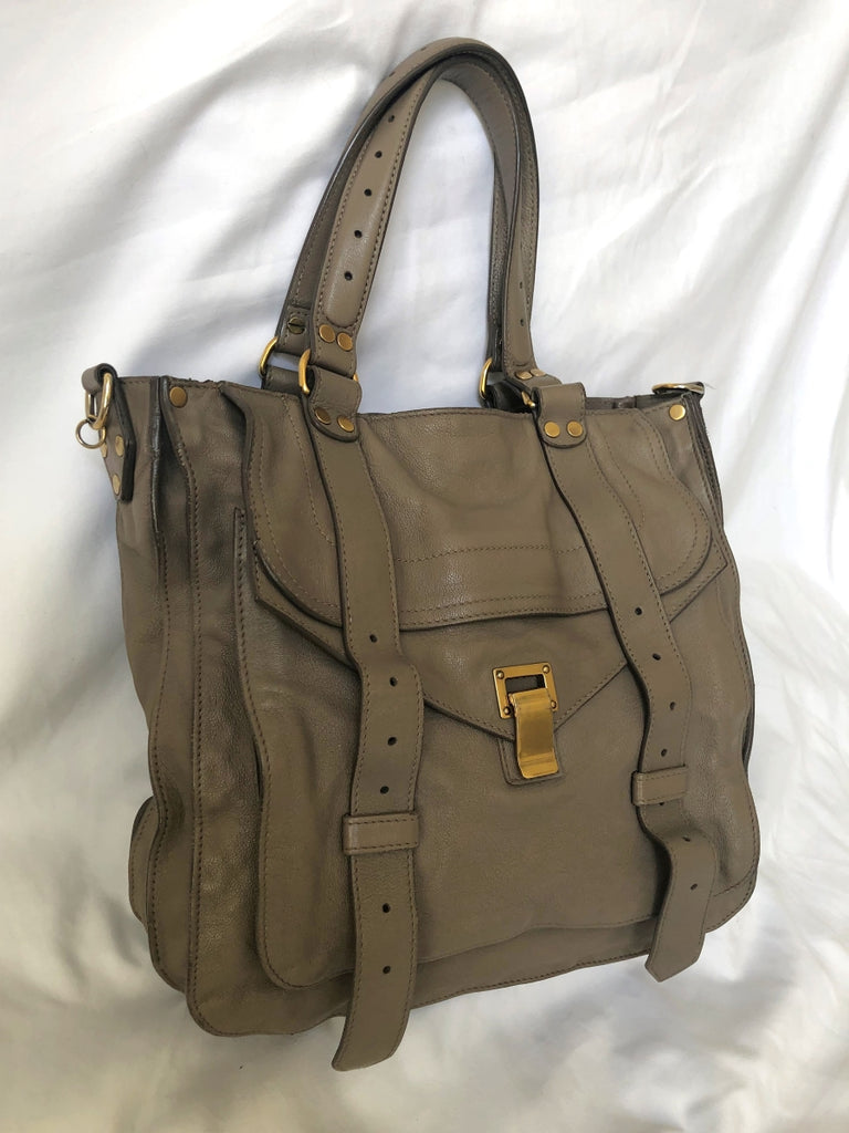 Proenza Schouler PS1 Keepall Brown Leather Large Handbag Made in