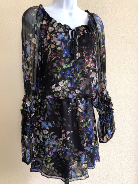 Parker NEW MEDIUM Nicole Silk Floral Dress