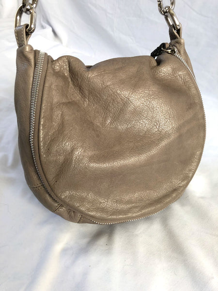 Sundance Gray Leather Cross Body Bag