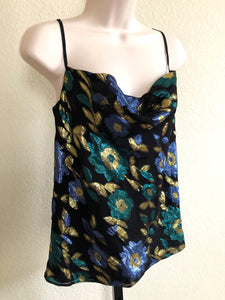 Lovers + Friends NEW Size XS Metallic Floral Rhode Cami