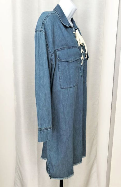 Joe's Jeans Size Medium Blue Chambray Dress