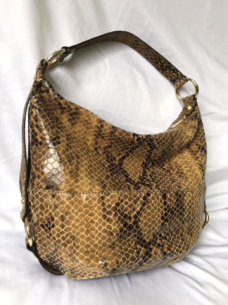 Michael Kors Tan Snakeskin Bag