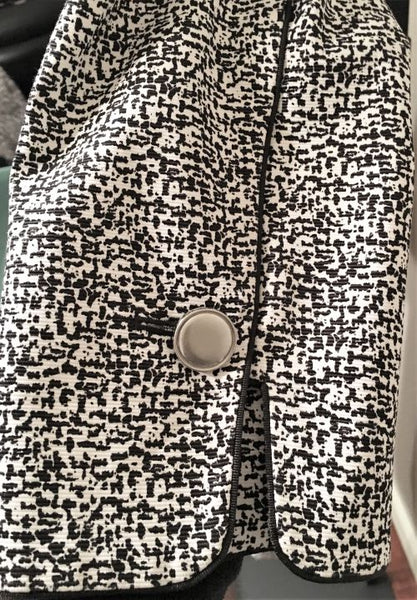 Etcetera Size 6 Black & White Pattern Skirt Suit
