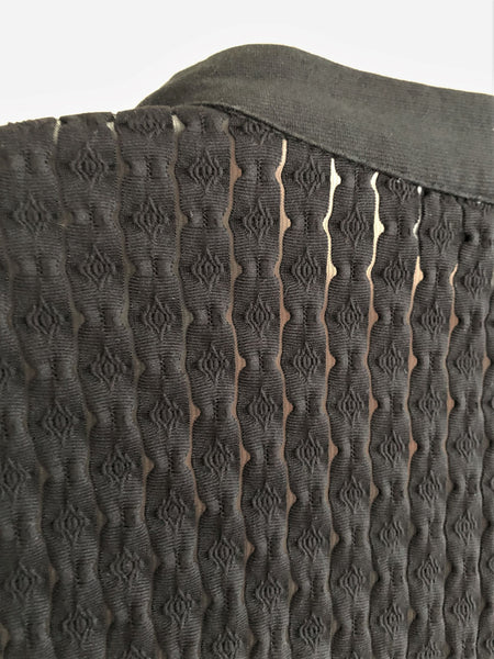 Anne Fontaine MEDIUM Vintage Black Textured Top