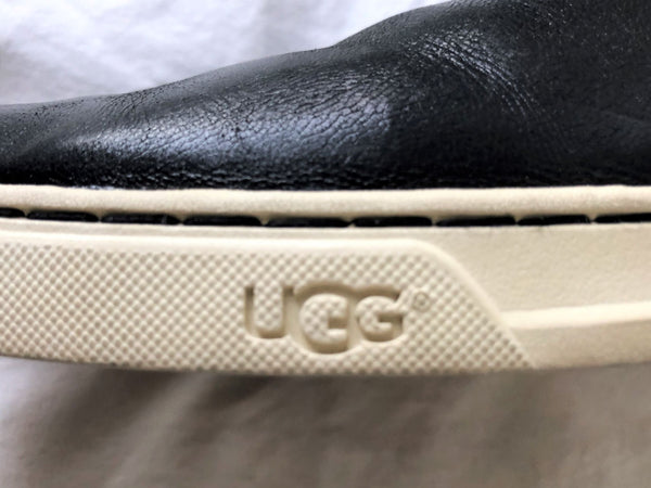 UGG Size 11 Kitlyn Black Leather Sneakers