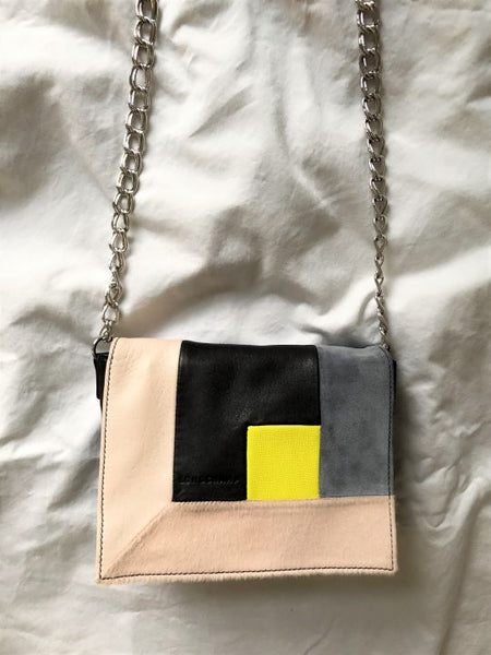 Longchamp Colorblock Art Walk Cross Body - RARE!