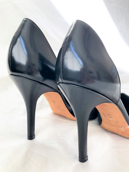 VINCE Size 6 Claire Black Calf Hair Pumps