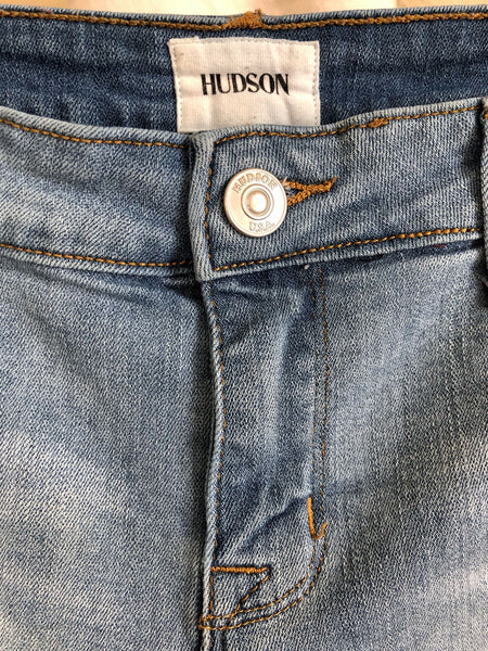 Hudson Size 0 Blue Denim Butterfly Rose Shorts