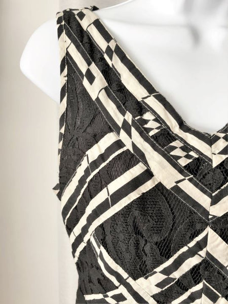 Anthro 9-H15 Size 2 Black and White Dress - CLEARANCE