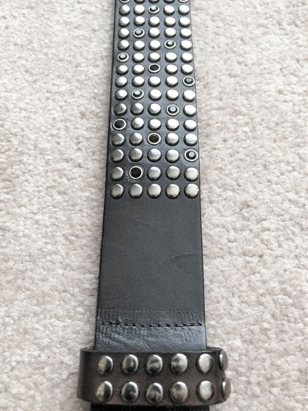Joe's Jeans XS Black Leather Studded Belt - CLEARANCE