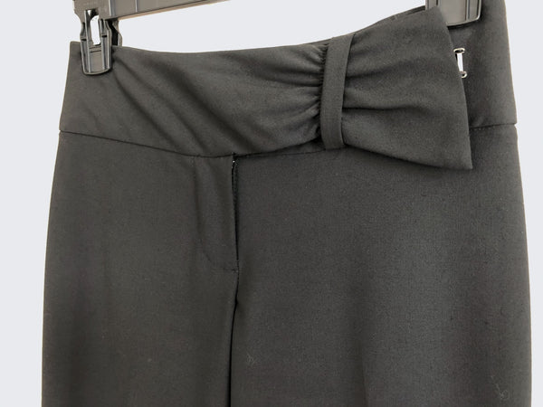 Trina Turk Size 0 Black Pants Bow Waist - CLEARANCE