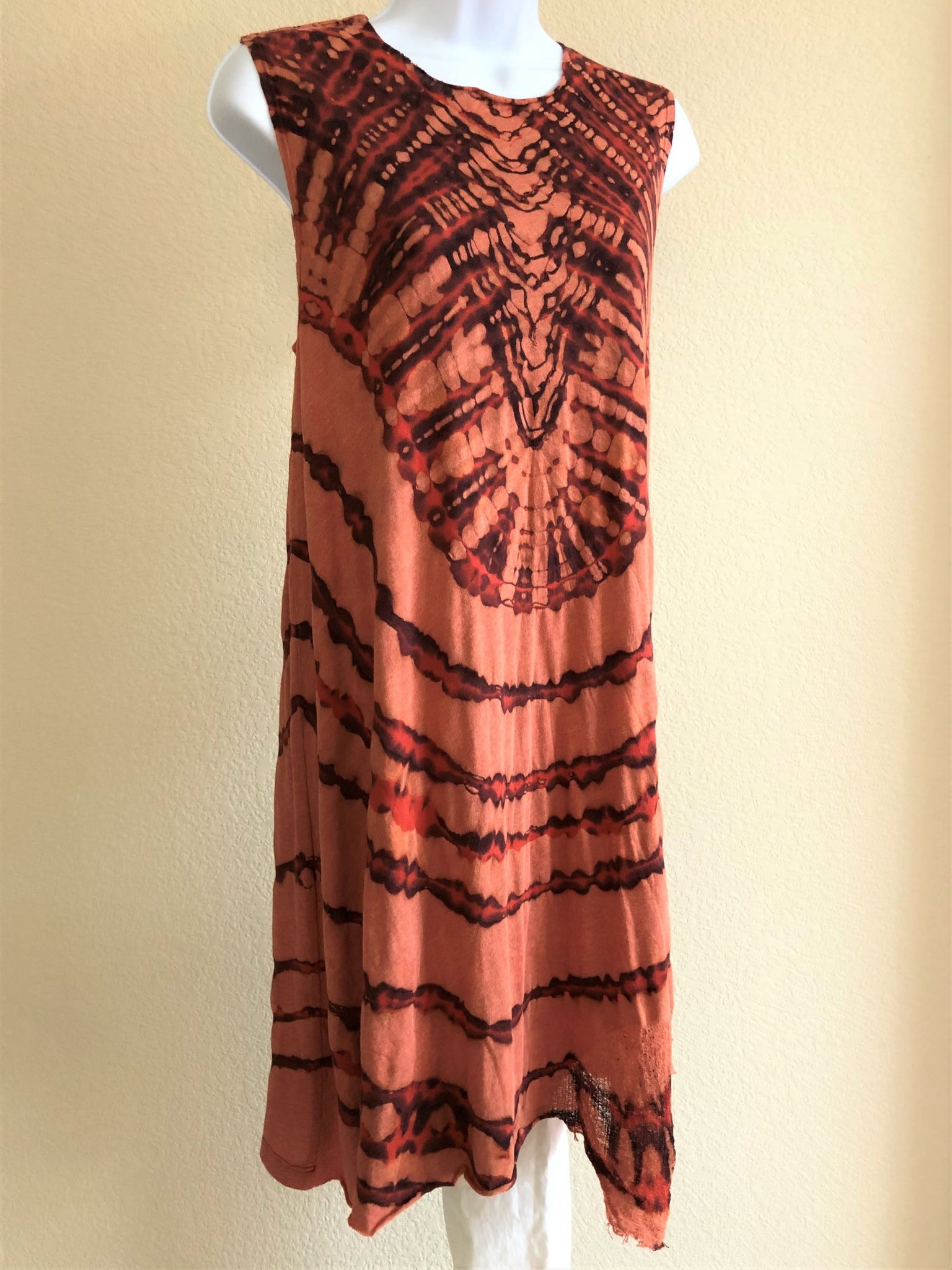 Raquel Allegra SMALL Orange Tie Dye Dress