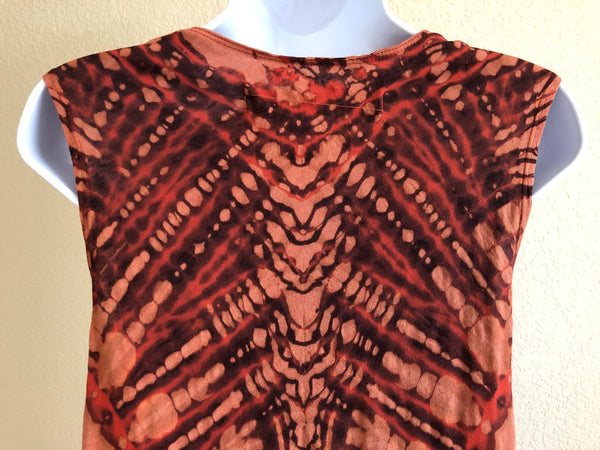 Raquel Allegra SMALL Orange Tie Dye Dress