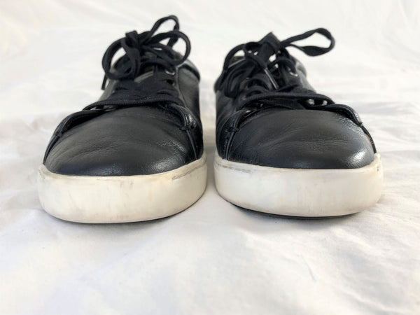 Rag & Bone Size 6 Kent Black Leather Sneakers