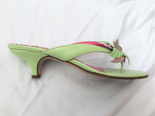 Lilly Pulitzer Size 8 Flyer Leather Thong Sandals - CLEARANCE