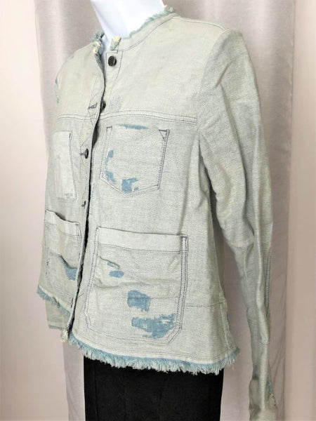 Maison Scotch SMALL Distressed Denim Jacket