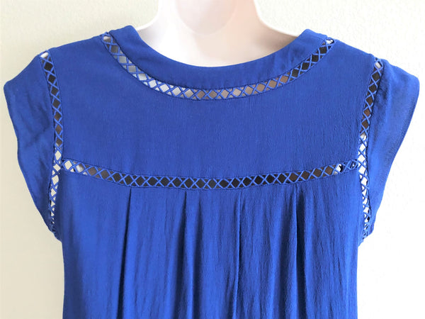 Rebecca Taylor Size 8 Blue Top