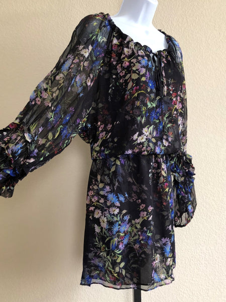 Parker NEW MEDIUM Nicole Silk Floral Dress