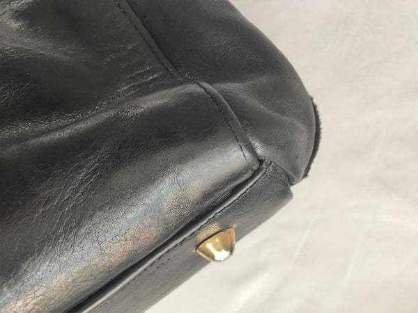 Marino Orlandi Vintage Black Leather Bag - CLEARANCE