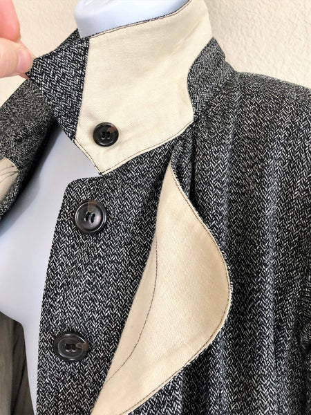 Nicholas Kirkwood SMALL Vintage Tweed Trench Coat - $1,200 RETAIL