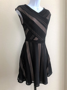 BCBGMaxazria Jasmyne SMALL Black Lace Dress
