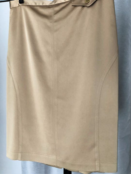 BCBGMaxazria Size 8 Gold Pencil Skirt