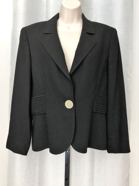 Valentino Size 10 Vintage Black Blazer