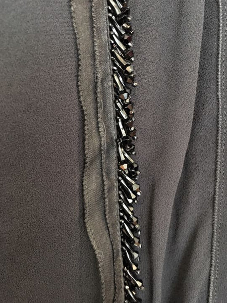 PRADA Authentic Size XS Black Chiffon Beaded Skirt