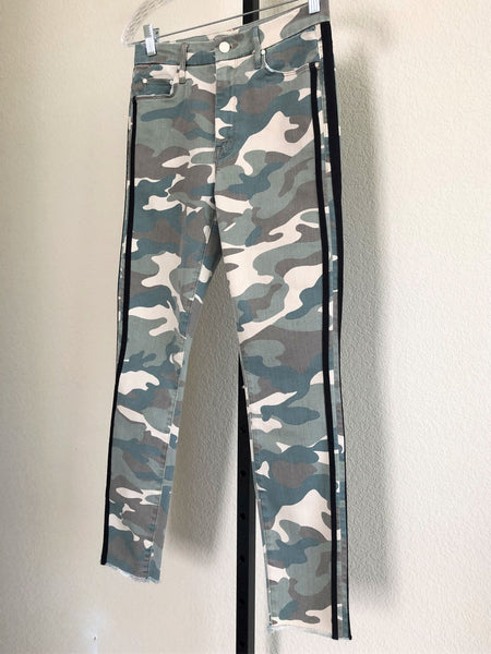 MOTHER Size 4 High Waisted Looker Camo Jeans