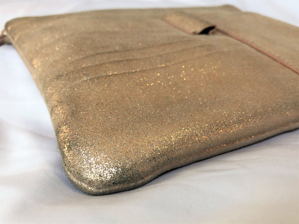 Anthropologie Rose Gold Leather Pouch - CLEARANCE