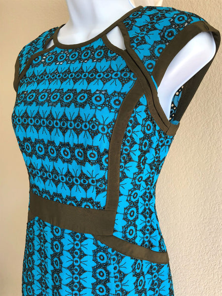 Nanette Lepore Size 2 Castille Blue Lace Dress