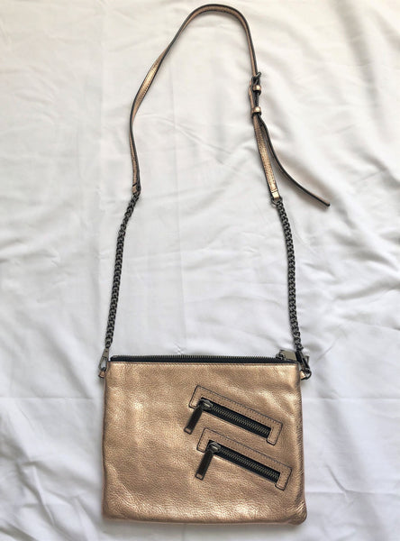 Rebecca Minkoff Rose Gold Metallic Cross Body