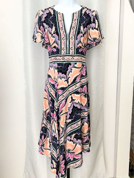 Nanette Lepore Size 6 Silk Floral Dress