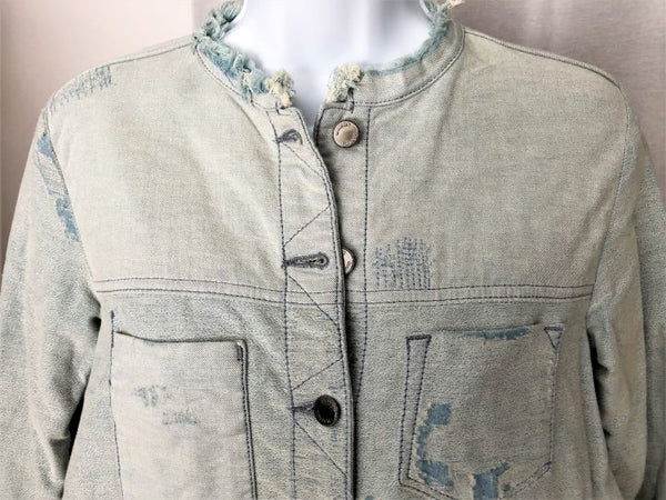 Maison Scotch SMALL Distressed Denim Jacket