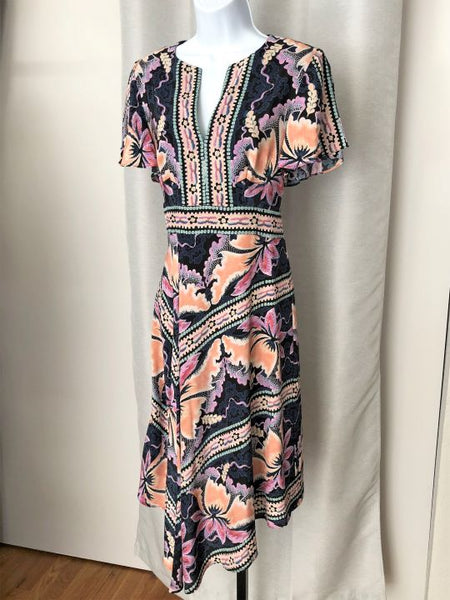 Nanette Lepore Size 6 Silk Floral Dress