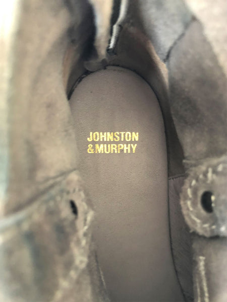 Johnston & Murphy Size 6.5 Gray Suede Boots