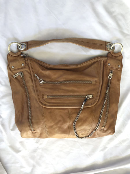 Junior Drake Tan Leather Messenger Bag