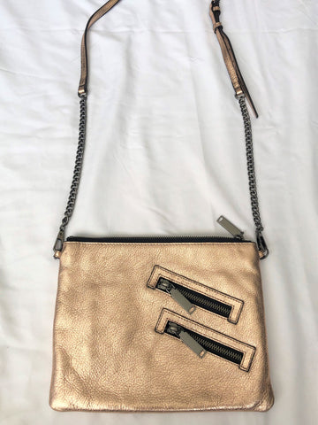 Rebecca Minkoff Rose Gold Metallic Cross Body